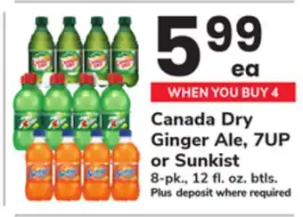 ACME Canada Dry Ginger Ale, 7UP or Sunkist offer