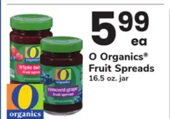ACME O Organics Fruit Spreads offer