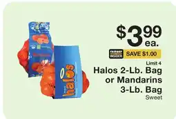 Fairway Store Market Halos 2-Lb. Bag or Mandarins 3-Lb. Bag offer