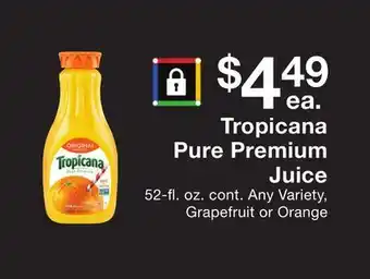 Fairway Store Market Tropicana Pure Premium Juice offer
