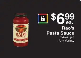 Fairway Store Market Rao's Pasta Sauce offer