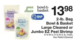 The Fresh Grocer 2-lb. Bag Large Cleaned or Jumbo EZ Peel Shrimp offer