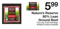 The Fresh Grocer 80% Lean Ground Beef offer