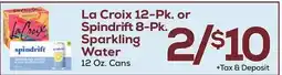 DeCicco & Sons La Croix 12-Pk. or Spindrift 8-Pk. Sparkling Water offer