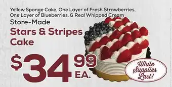 DeCicco & Sons Stars & Stripes Cake offer