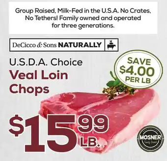 DeCicco & Sons Veal Loin Chops offer