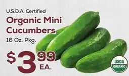 DeCicco & Sons Organic Mini Cucumbers offer