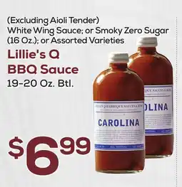 DeCicco & Sons Lillie's Q BBQ Sauce 19-20 Oz. Btl offer