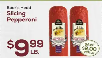 DeCicco & Sons Boar's Head Slicing Pepperoni offer