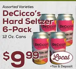 DeCicco & Sons DeCicco's Hard Seltzer 6-Pack offer