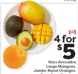 Weis Markets Hass Avocados Large Mangoes, Jumbo Navel Oranges, or Cara Cara Oranges offer