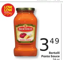 Weis Markets Bertolli Pasta Sauce offer