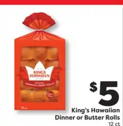 Weis Markets King's Hawaiian Dinner or Butter Rolls offer