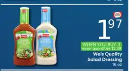 Weis Markets Weis Quality Salad Dressing offer