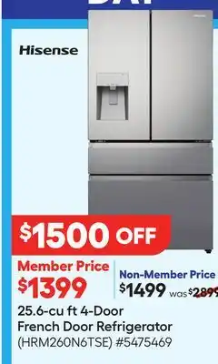 Lowe's 25.6-cu ft 4-Door French Door Refrigerator offer