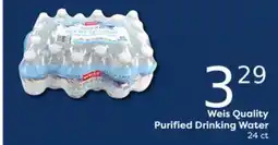 Weis Markets Weis Quality Purified Drinking Water offer