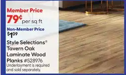 Lowe's Tavern Oak Laminate Wood Planks offer