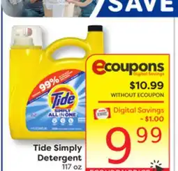 Weis Markets Tide Simply Detergent offer