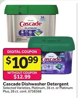 Stop&Shop Cascade Dishwasher Detergent offer