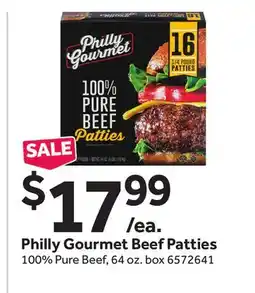 Stop&Shop Philly Gourmet Beef Patties offer