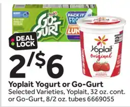 Stop&Shop Yoplait Yogurt or Go-Gurt offer
