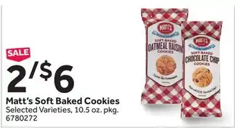 Stop&Shop Matt's Soft Baked Cookies offer