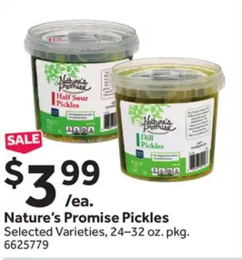 Stop&Shop Nature's Promise Pickles offer