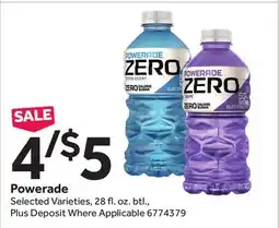 Stop&Shop Powerade offer