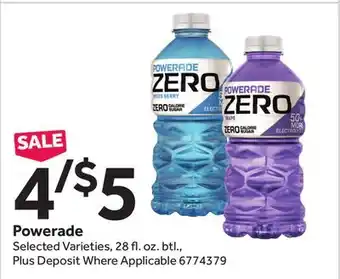 Stop&Shop Powerade offer