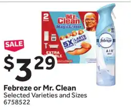 Stop&Shop Febreze or Mr. Clean offer