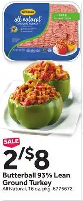 Stop&Shop Butterball 93% Lean Ground Turkey offer