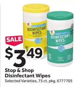 Stop&Shop Stop & Shop Disinfectant Wipes offer
