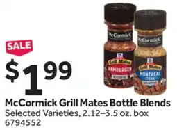 Stop&Shop McCormick Grill Mates Bottle Blends offer