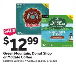 Stop&Shop Green Mountain, Donut Shop or McCafé Coffee offer