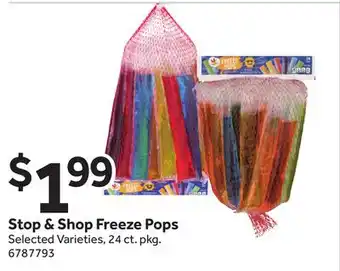Stop&Shop Stop & Shop Freeze Pops offer