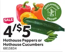 Stop&Shop Hothouse Peppers or Hothouse Cucumbers offer
