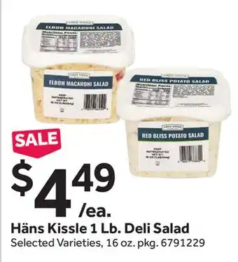Stop&Shop Häns Kissle 1 Lb. Deli Salad offer