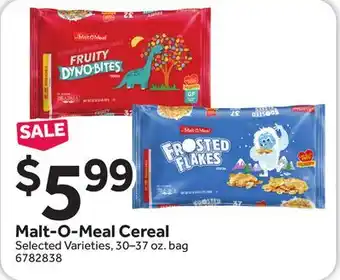 Stop&Shop Malt-O-Meal Cereal offer