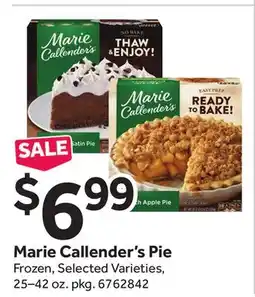 Stop&Shop Marie Callender's Pie offer