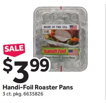 Stop&Shop Handi-Foil Roaster Pans offer