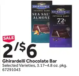 Stop&Shop Ghirardelli Chocolate Bar offer