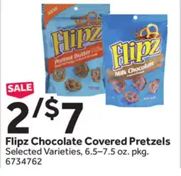 Stop&Shop Flipz Chocolate Covered Pretzels offer