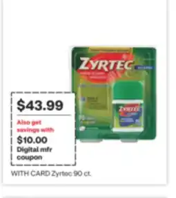 CVS Zyrtec 90 ct offer
