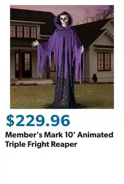 Sam's Club Member's Mark 10' Animated Triple Fright Reaper offer