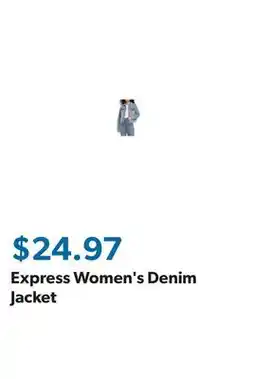 Sam's Club Express Women's Denim Jacket offer