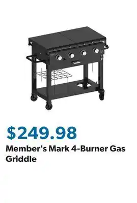 Sam's Club Member's Mark 4-Burner Gas Griddle offer