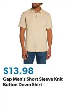 Sam's Club Gap Men's Short Sleeve Knit Button Down Shirt offer