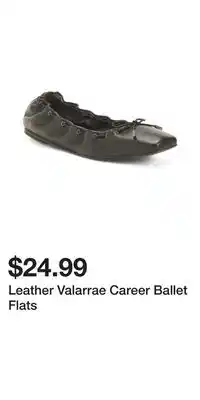 TJ Maxx Leather Valarrae Career Ballet Flats offer