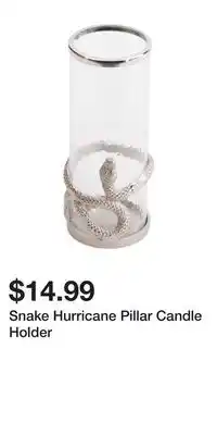 TJ Maxx Snake Hurricane Pillar Candle Holder offer