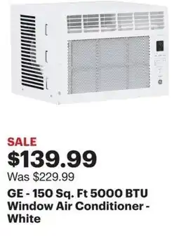 Best Buy GE-150 Sq. Ft 5000 BTU Window Air Conditioner - White offer